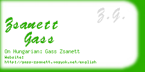 zsanett gass business card